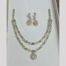 Sona Covering Glamorous Crystal Stone And Austrian Stone Necklace Set