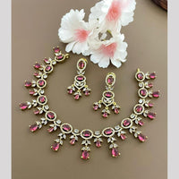 Sona Covering Glamorous Crystal Stone Necklace Set
