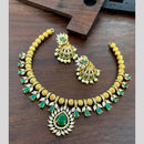 Sona Covering Glamorous Crystal Stone And Austrian Stone Pearl Necklace Set