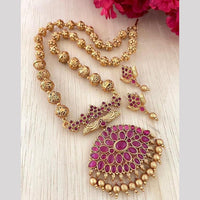Sona Covering Glamorous Pota Stone And Beads Necklace Set