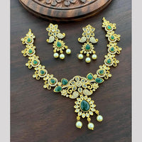 Sona Covering Glamorous Pota Stone And Austrian Stone Beads Necklace Set