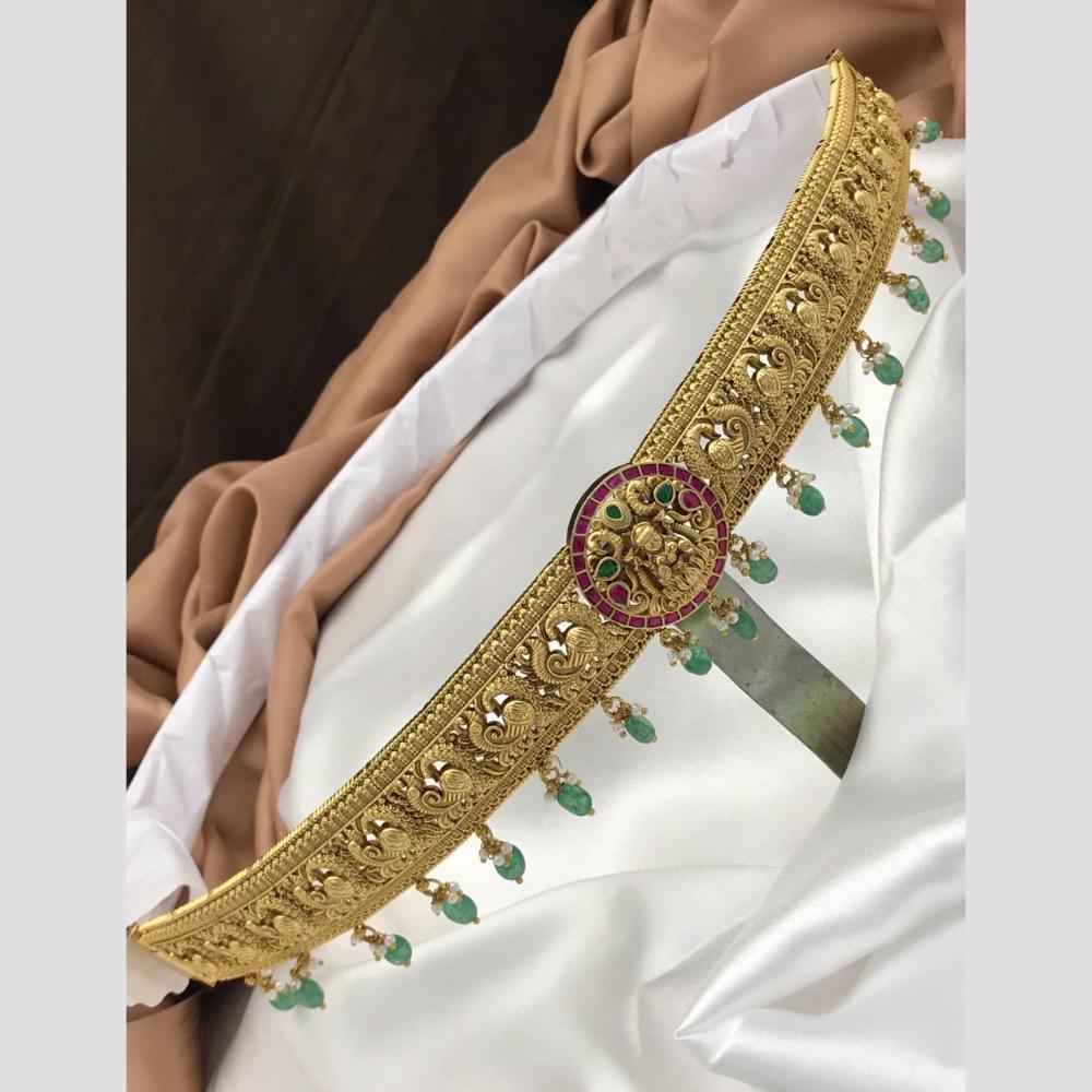 Sona Covering Classic Pota Stone Jadau Chain Kamarbandh