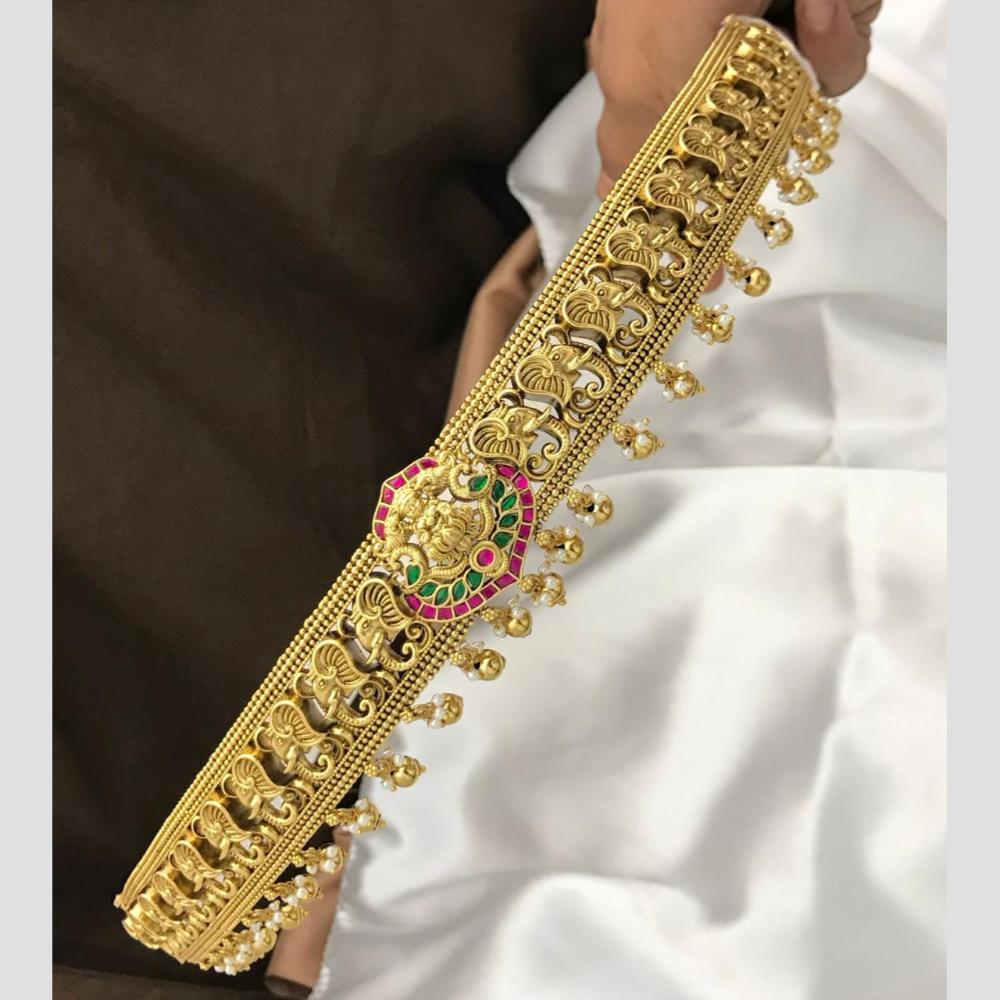 Sona Covering Classic Pota Stone Jadau Chain Kamarbandh