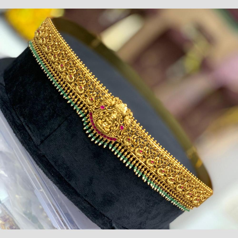 Sona Covering Classic Pota Stone Jadau Chain Kamarbandh