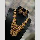 Sona Covering Delicate Pota Stone And Pearl Necklace Set