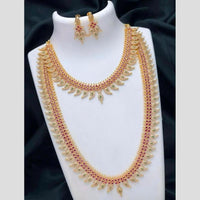 Sona Covering Jadau Grand Pota Stone Double Necklace Set