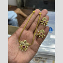 Sona Covering Delicate Pota Stone And Pearl Austrian Necklace Set