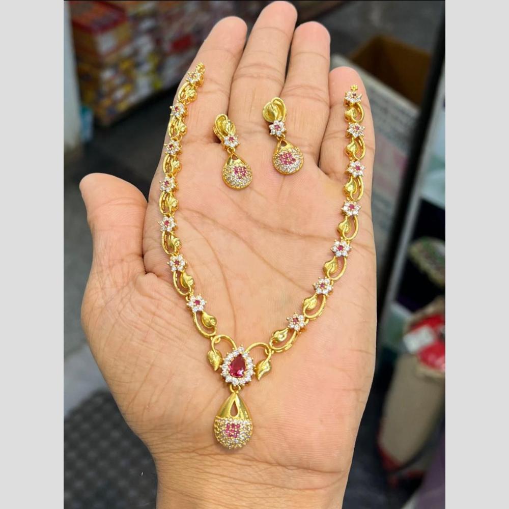 Sona Covering Delicate Austrian Stone Necklace Set