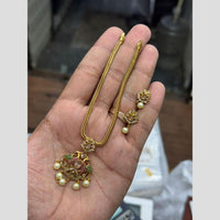Sona Covering Delicate Crystal Stone And Austrian Stone Beads Necklace Set
