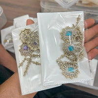 Sona Covering Glamorous Crystal Stone And Austrain Stone Necklace Set