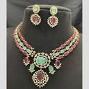 Sona Covering Designer American Daimond Necklace Set