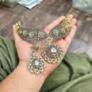 Sona Covering Designer American Daimond Choker Necklace Set