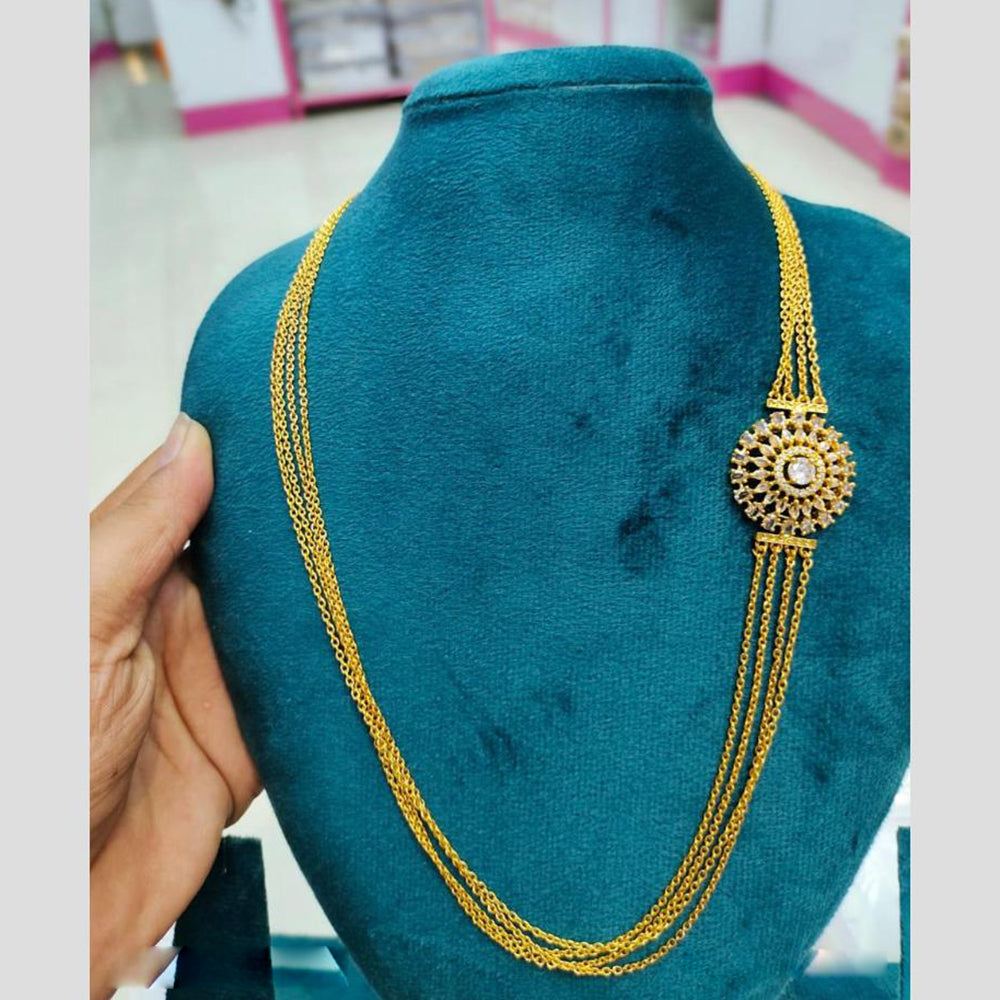 Sona Covering Premium Crystal Stone Maharani Style Long Necklace