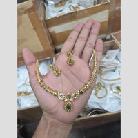 Sona Covering Glamorous Crystal Stone And Austrian Stone Necklace Set