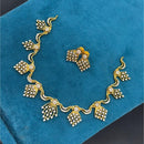 Sona Covering Glamorous Austrian Stone And Pearl Necklace Set