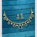Sona Covering Glamorous Crystal Stone And Austrian Stone Pearl Necklace Set