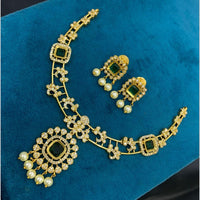Sona Covering Glamorous Crystal Stone And Austrian Stone Necklace Set