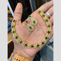 Sona Covering Glamorous Crystal Stone And Austrian Stone Necklace Set