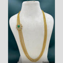 Sona Covering Gold Plated Crystal Stone Multi Layer Long Necklace Set