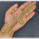 Sona Covering Glamorous Glow Pota Stone And Pearl Choker Necklace Set