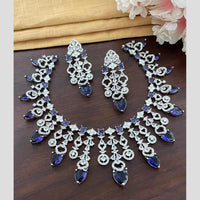 Sona Covering Glamorous Crystal Stone And Austrian Stone Necklace Set