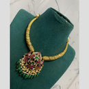 Sona Covering Glamorous Jadau Pota Stone Pearl  And Beads Necklace Set