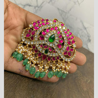 Sona Covering Ethnic Pota Stone And Beads Hair Accessory