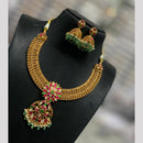 Sona Covering Luxury  Pota Stone Pearl And Beads Necklace Set