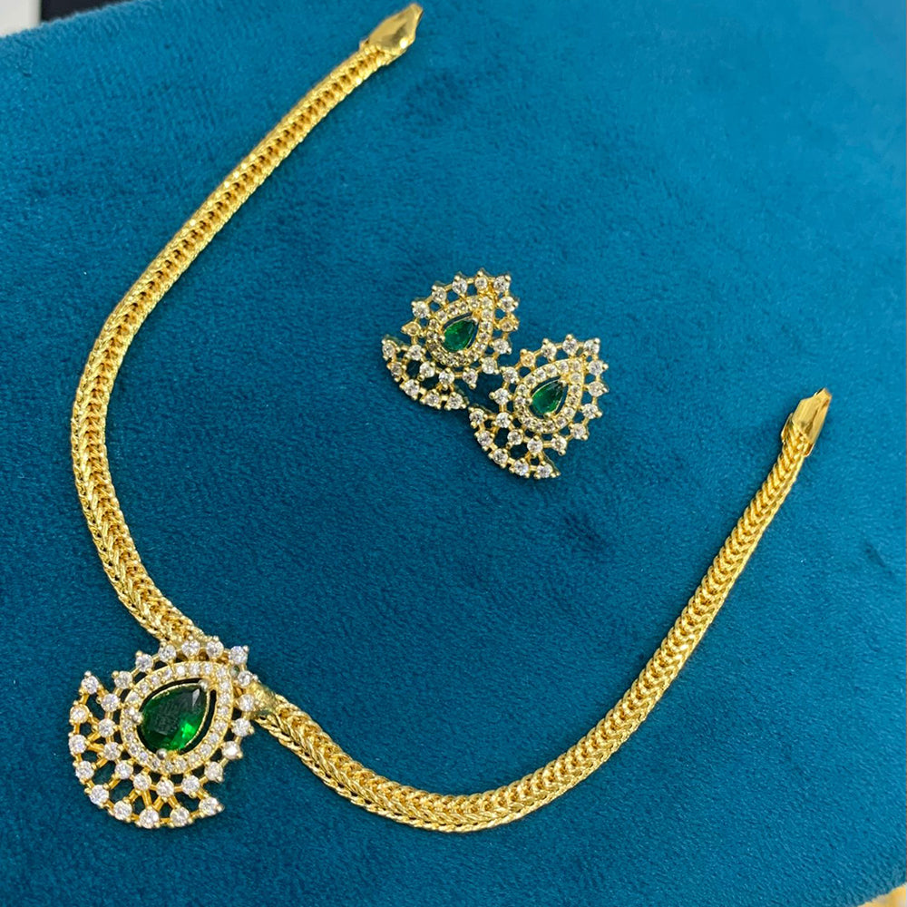 Sona Covering Sparkling Austrian Stone And Pota Stone Elegant Necklace Set