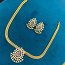 Sona Covering Sparkling Austrian Stone And Pota Stone Elegant Necklace Set