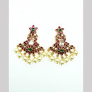 Sona Covering Royal Pota Stone And Pearl Dangler Earrings