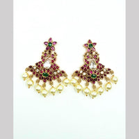 Sona Covering Royal Pota Stone And Pearl Dangler Earrings