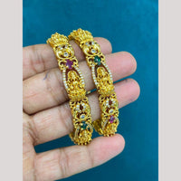 Sona Covering Premium South Indian Temple Pota Stone Bangles Set