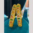 Sona Covering Premium South Indian Temple Pota Stone Bangles Set