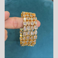 Sona Covering Premium Polki Kundan Stone Bangles Set