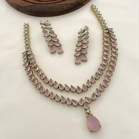 Sona Covering Designer American Daimond Necklace Set