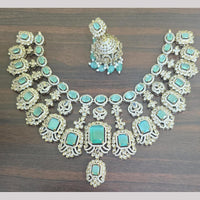 Sona Covering Designer American Daimond Necklace Set