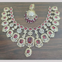 Sona Covering Designer American Daimond Necklace Set