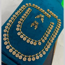 Sona Covering Fancy Austrian Stone Double Necklace Set