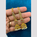 Sona Covering Royal Pota Stone And Pearl Jhumki Earrings