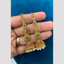Sona Covering Royal Pota Stone And Pearl Jhumki Earrings