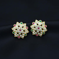 Sona Covering Sparkle Austrain Stone Studs Earrings
