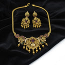 Sona Covering Glamorous Pota Stone And Beads Necklace Set
