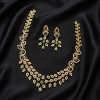 Sona Covering Glamorous Austrian Stone Necklace Set