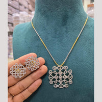 Sona Covering Delicate Austrian Stone Chain Pendant Set For Women