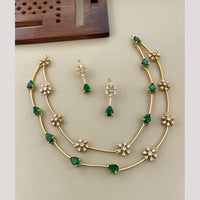 Sona Covering Designer Crystal Stone Necklace Set