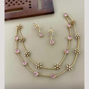 Sona Covering Designer Crystal Stone Necklace Set