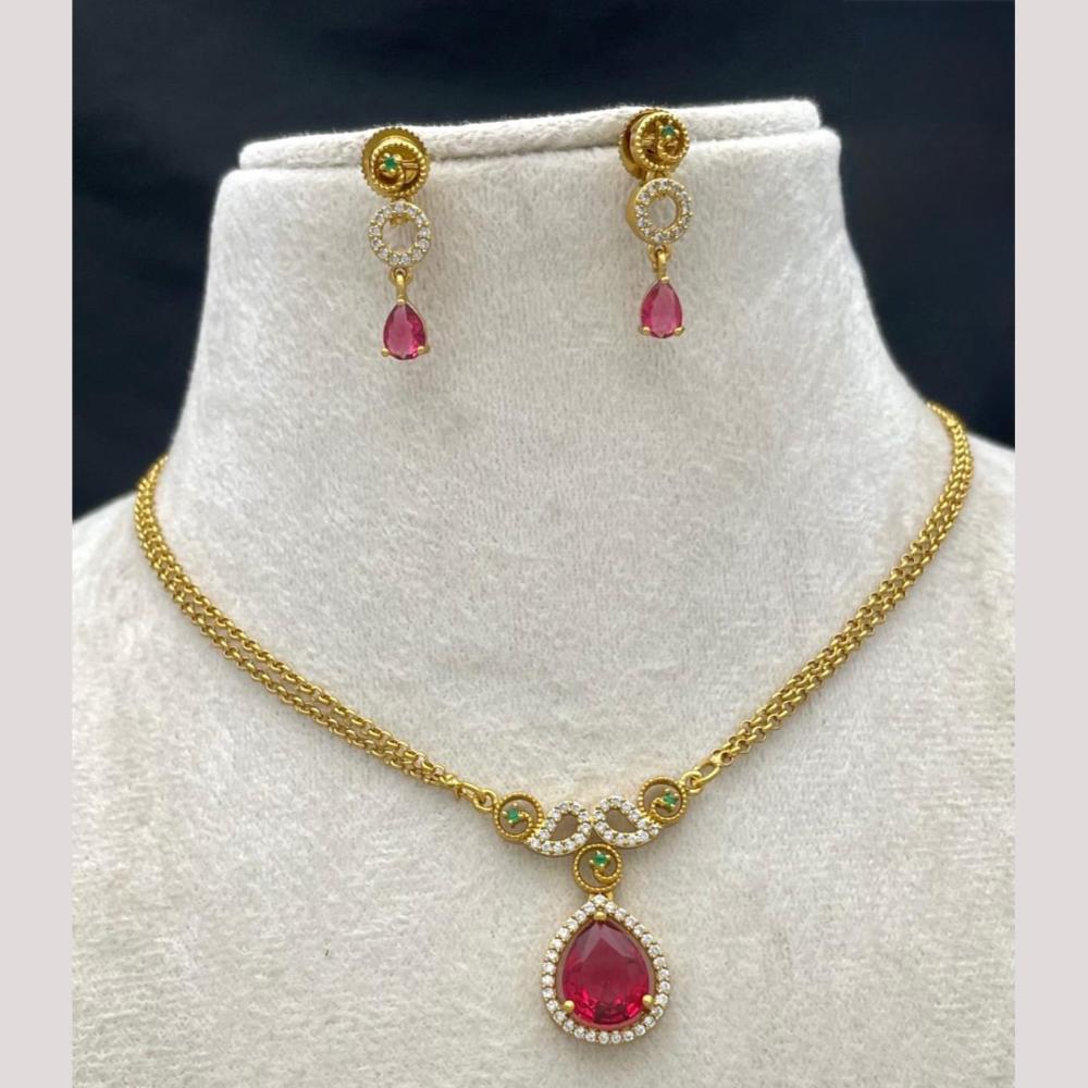 Sona Covering Glamorous Austrian Stone Necklace Set