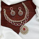Sona Covering American Diamond  Necklace Set