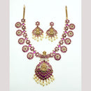 Sona Covering  Pota Stone Necklace Set
